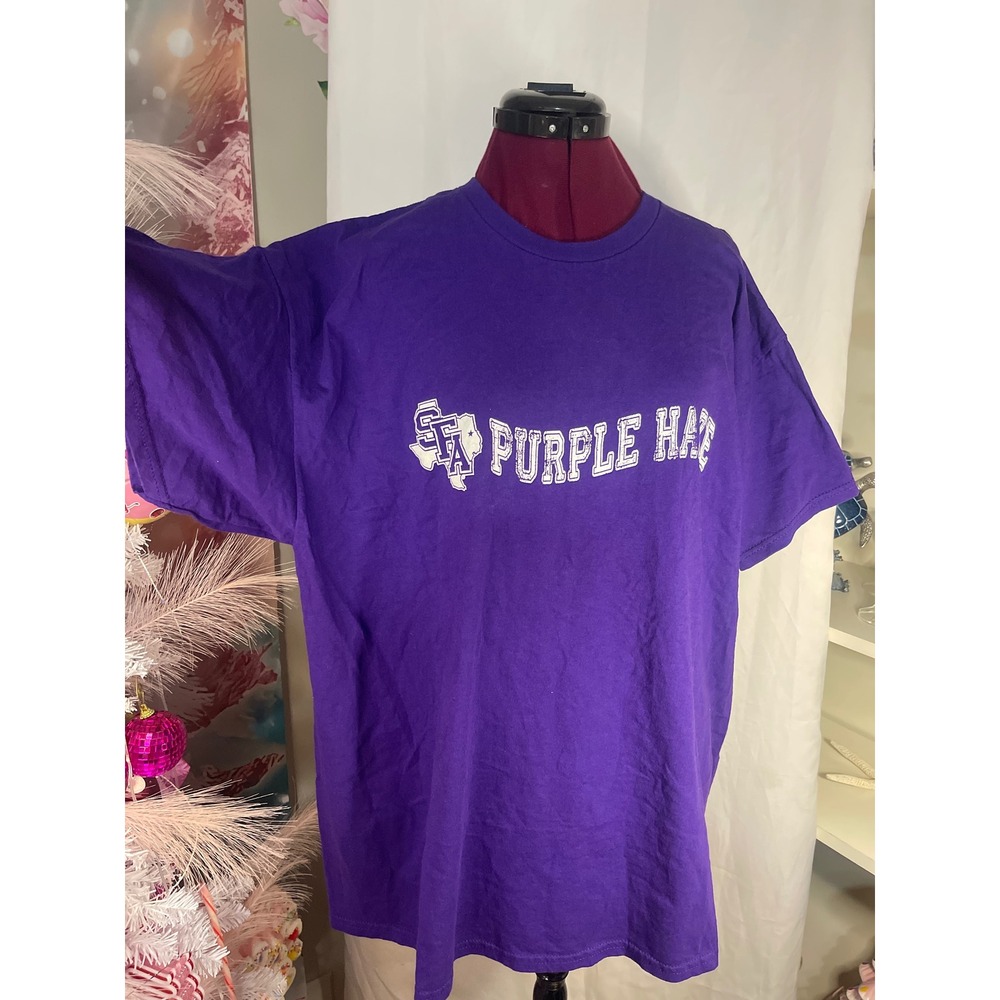 Gildan T-Shirt Women 2XL Purple excellent SFA Purple Haze Graphic heavy cotton
